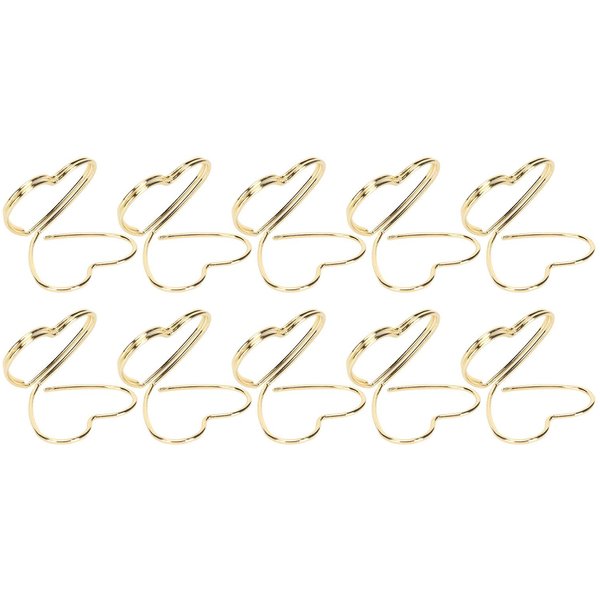 50 Piezas Portatarjetas De Lugar Forma De CorazóN Lindo Incoloro Clip Portatarjetas De Mesa Para Fiesta De Boda-image