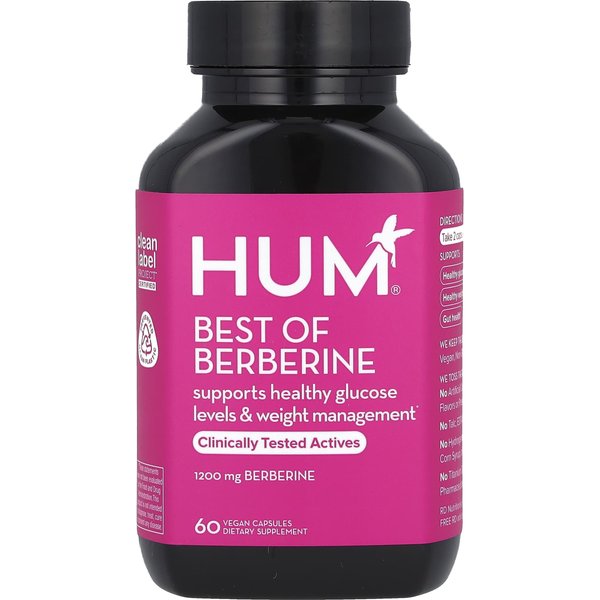 HUM Nutrition, Lo Mejor De La Berberina, 1200 Mg, 60 CáPsulas Vegetales (600 Mg Por CáPsula)-image
