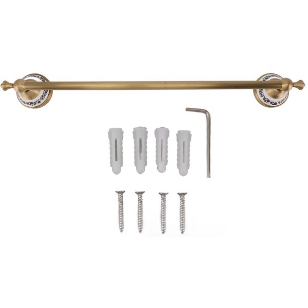 Toallero De Barra Estilo Europeo De Una Sola Barra Para Colgar Toallas De BañO Toallero De Cobre Para BañO-image