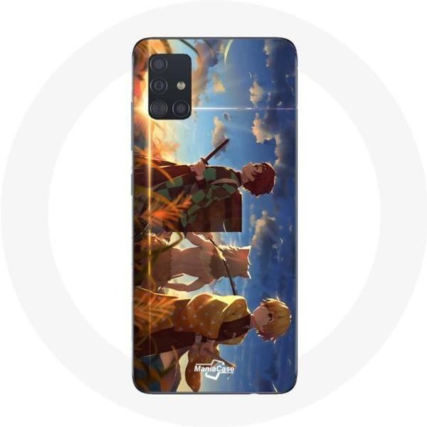 Coque Pour Samsung Galaxy A51 5G Tanjiro Inosuke Et Zenitsu Demon Slayer Kimetsu No Yaiba Anime Manga-image