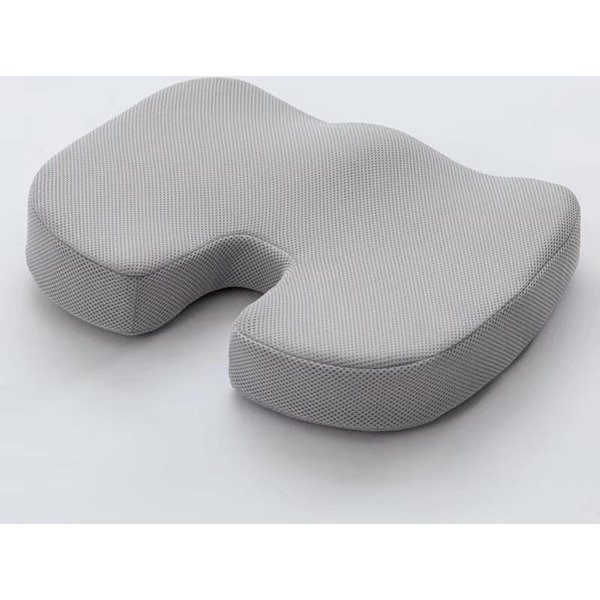 CojíN ErgonóMico De AlgodóN Con Memoria Para Oficina, CojíN Para Hemorroides, CojíN Para Silla, Artefacto Sedentario, CojíN Para Trasero De Estudiante Negro-image