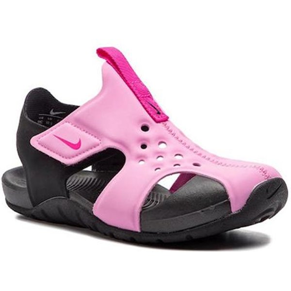 Zapatos Nike Sunray Protect 2 Estilo Minimalista CañA Media Para NiñOs PequeñOs Negro Rosa Bebé Y NiñO PequeñO 943827-602 25-image