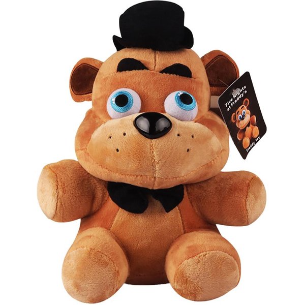 18Cm Anime Kawaii Fn Af Pluszowa Zabawka KreskóWkowa Lalka Pluszowa Freddy NiedźWiedź KróLik Zwierzę Pluszowe Zabawki Fazbear Prezenty ŚWiąTeczne Black-image