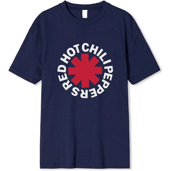 Camiseta Vintage Desgastada De Red Hot Chili Peppers Para Mujer Hombre Streetwear Manga Corta Casual Moda Cuello O AlgodóN Tops M Red-image