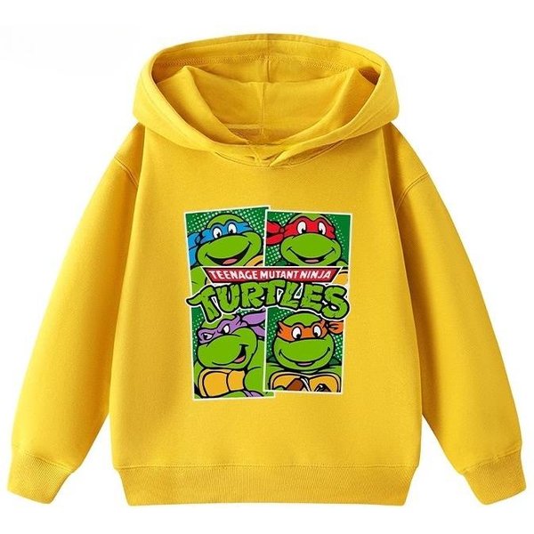 Wojownicze ŻółWie Ninja Anime DziecięCa Bluza Z Kapturem Na Jesień I Zimę, CiepłA Bluza Z Kapturem, Wygodna I MięKka GóRa 110-image