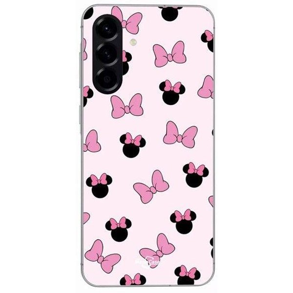 Funda - Maniacase - Samsung Galaxy A56 - Silicona - Flexible - DiseñO Minnie Rosa Negro-image