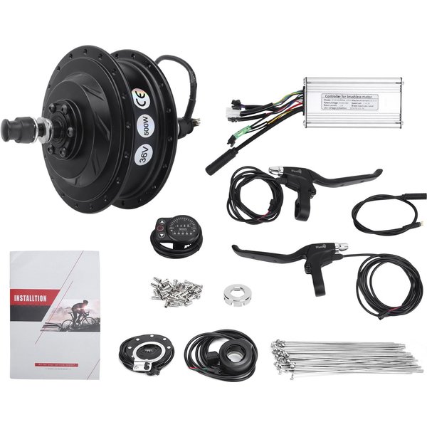 Zestaw Do Konwersji Roweru Elektrycznego 36V 500W Silnik Piasty Tylnego KołA Zestaw Z WyśWietlaczem KT‑900S Do KołA 12G 26-Inch 12-image