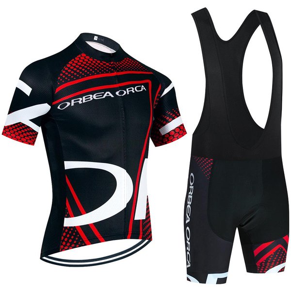 2026 Conjunto De Ciclismo Maillot De Ciclismo Verde Equipo Orbea Orca Maillot De Bicicleta Culotte Con Tirantes Anti-Sudor Ropa Ciclismo Maillot De Bicicleta Ropa S Rojo-image