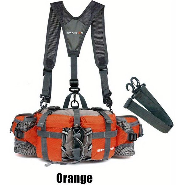 RiñOnera Deportiva Para Exteriores Senderismo Ciclismo Escalada Bolsa De Almacenamiento VersáTil Viaje MontañIsmo RiñOnera Naranja-image