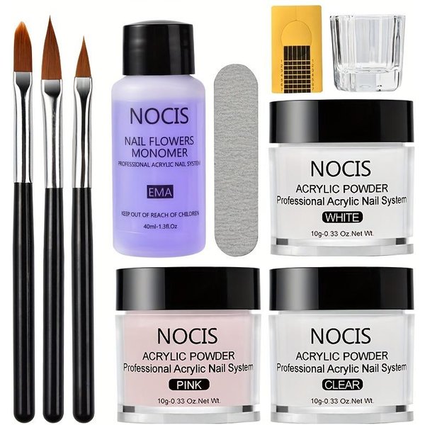 Juegos De Polvos Para InmersióN De UñAs, Juego De Polvos AcríLicos De Cristal Para DecoracióN De UñAs, Polvos AcríLicos De Cristal Extendidos, Purpurina Para UñAs-image