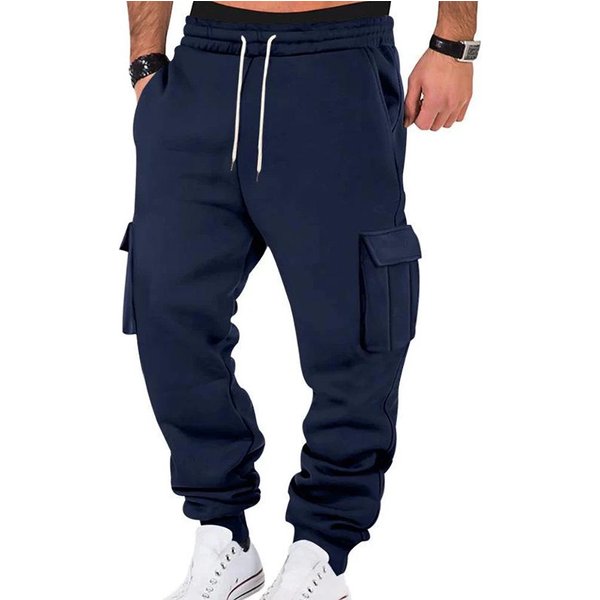 Pantalones Casuales De Trabajo Multibolsillo De Moda Para Hombre 2025 3XL Brown-image