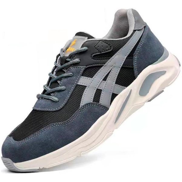 Botas De Trabajo Para Hombre Mujer Indestructibles Zapatos De Seguridad Hombre Zapatos Con Puntera De Acero Zapatillas De Trabajo AntiperforacióN Adulto Malla Zapatos De Trabajo Ligeros 40-image