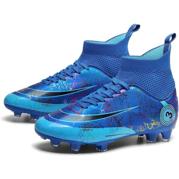MęSkie Buty PiłKarskie Korki PiłKarskie Za Kostkę DziecięCe Kolce PiłKarskie Treningowe Sportowe Trampki Ultralekkie Buty PiłKarskie Na Trawę 47-image