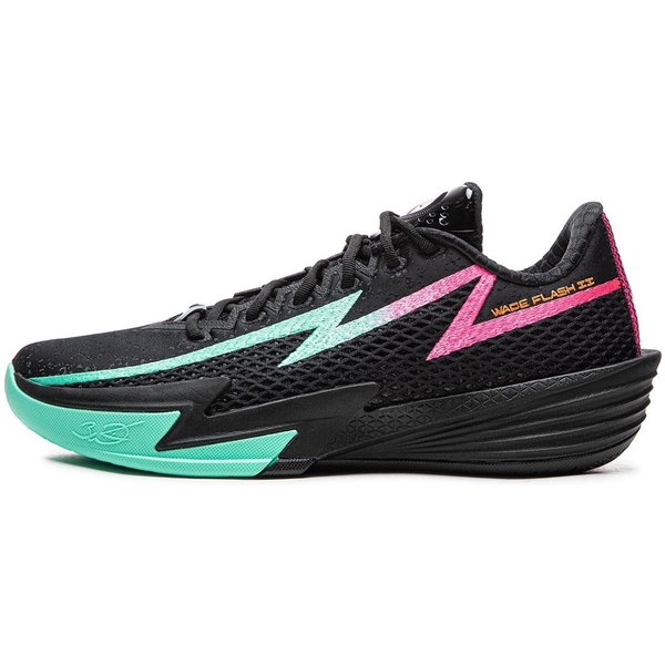 Li Ning Wade Lightning 2 AmortiguacióN Antideslizante Resistente A La AbrasióN Transpirable Rebote Agarre CañA Baja Zapatillas De Baloncesto ABPV013-8 47.5 Azul-image