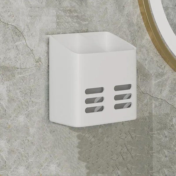 Estante De BañO, Organizador De Maquillaje, Sin Taladros, Estantes Para ArtíCulos De Tocador, Montaje En Pared, Peine, Productos Para El Cuidado De La Piel, Accesorios De BañO White-image