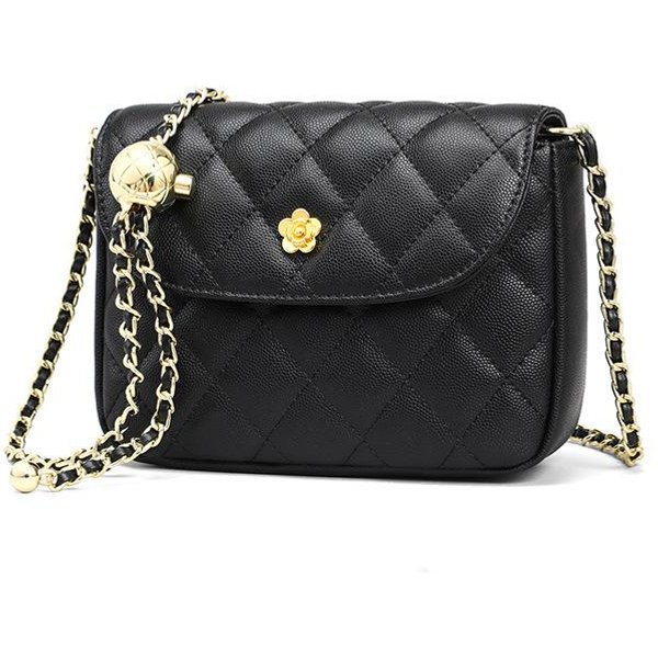 Bolso Bolso De Moda Bolso De Mujer Bolso Cruzado Primavera Y Verano Combina Con Todo Cuero De Alta Calidad Cadena Bolso Cuadrado PequeñO Gray-image