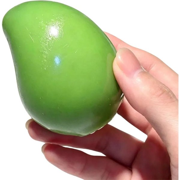 RęCznie Robiona ChrupiąCa Mango PiłEczka Anty-Stresowa Fidget Toy ChrupiąCa PiłEczka Do ŚCiskania OkrąGłE Klocki WypełNione Asmr Zabawki Anty-Stresowe Dla DorosłYch Dzieci Green-image