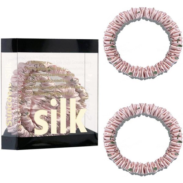 Coleteros De Seda Morera 100 % Pura, Cintas Para El Pelo De Seda, Bandas Para El Pelo, Coleteros Finos, Accesorios Para El Cabello, 42 Colores Gray-image