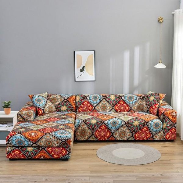 Fundas EláSticas Para Sofá Para Sala De Estar, Fundas EláSticas Para Sofá Seccional, Funda Para SillóN Esquinero En Forma De L, 1 /2 /3 /4 Plazas, 1 Unidad Medium(145-185Cm)1Pc-image