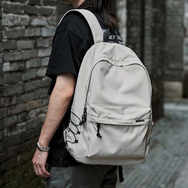 Mochila Para Hombre, Mochila Sencilla, Bolsa De Viaje Para Tiempo Libre, Mochila Para Estudiantes Universitarios, Mochila Para Mujer. 16 Inch White-image