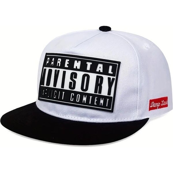 Nowa Czapka Haftowana Street Dance Hip Hop Outdoorowa Rekreacyjna Daszek PłAskie Rondo Czapka Baseballowa Unisex Black-image