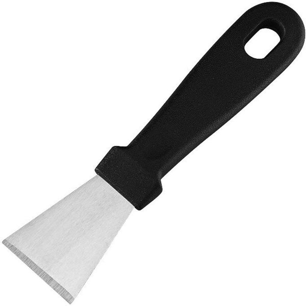 EspáTula De Limpieza De Cocina De Acero Inoxidable, Pala Para Quitar Humos De Aceite, Para Descongelar Refrigeradores Y Congeladores, Raspador De Hielo. Large Size Black (Straight Shovel) 33G / 1.2Oz-image