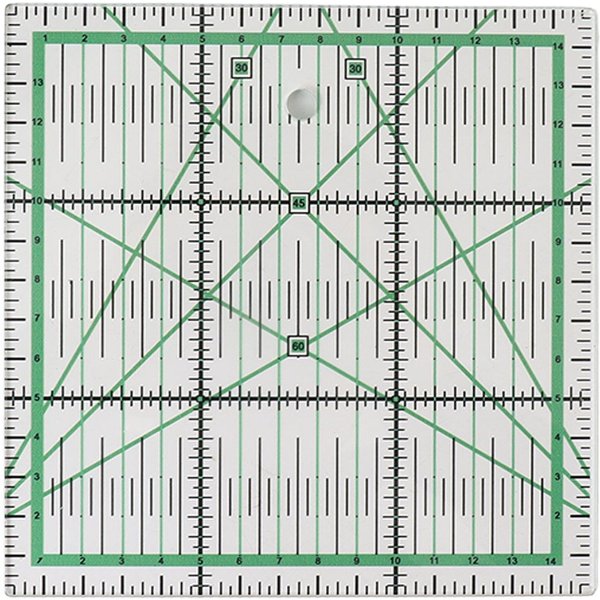 Regla De Acolchado De AcríLico Transparente Con CuadríCula Para Bricolaje, Con Escala Precisa Para Planchar Y Coser.-image