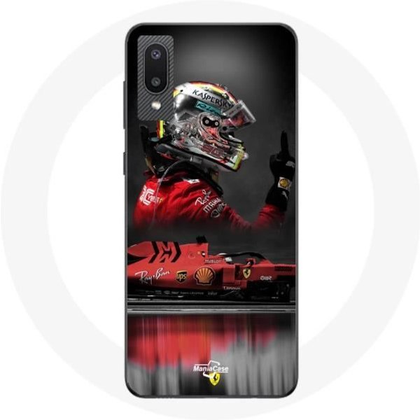 Funda Para Samsung Galaxy A02 FóRmula 1 Sebastian Vettel Piloto De Carreras F1 Rojo-image