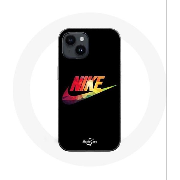 Etui - Maniacase - Iphone 14 - Logo Nike - Silikonowe - MięKkie - Czarne Czarny-image