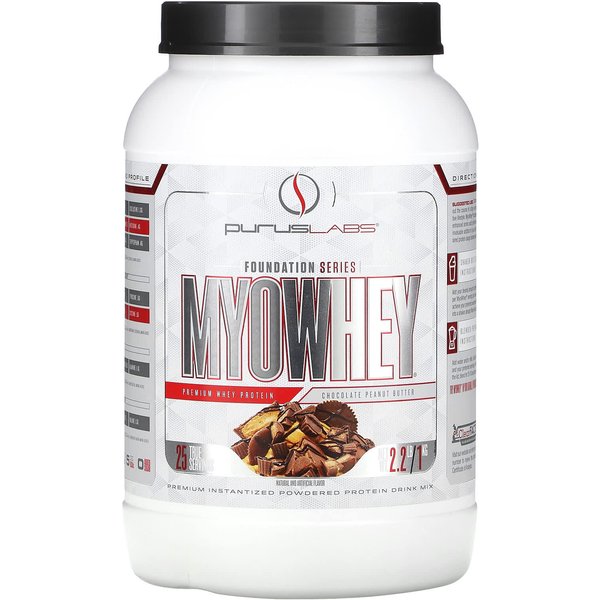 Purus Labs, Serie Foundation, Myowhey, Chocolate Mantequilla De Cacahuete, 2.2 Lb (1 Kg)-image