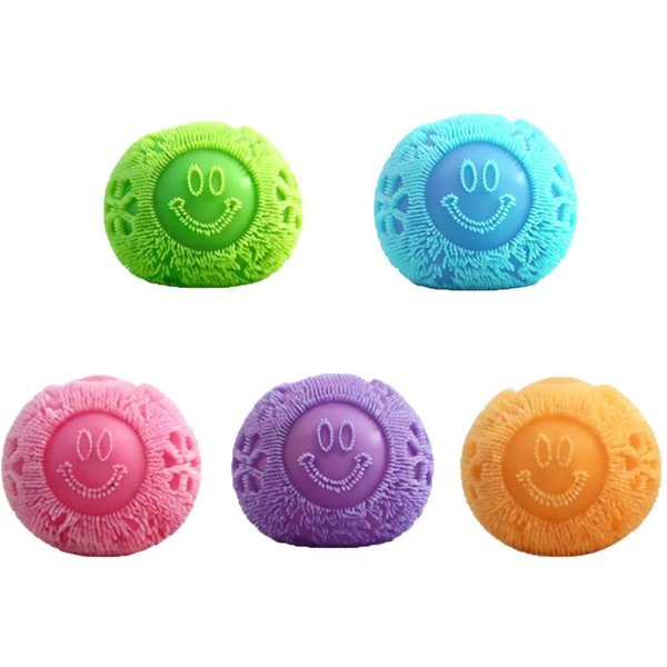 Nowa Zabawka Nee Doh Fuzz Ball Do ŚCiskania MięKka Puszysta Flower Power PrzenośNa OdprężAjąCa Stres UśMierza LęK Zabawka Fidget Squishy Zielony-image