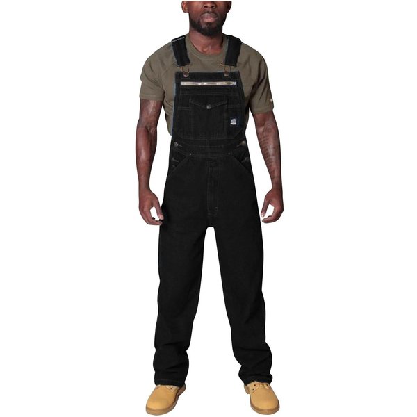 Vintage Prosty LuźNy Kombinezon Regulowane Szelki Jeansy Streetwear MęSkie Spodnie Jeansowe Europejskie I AmerykańSkie DużE Rozmiary L Black-image