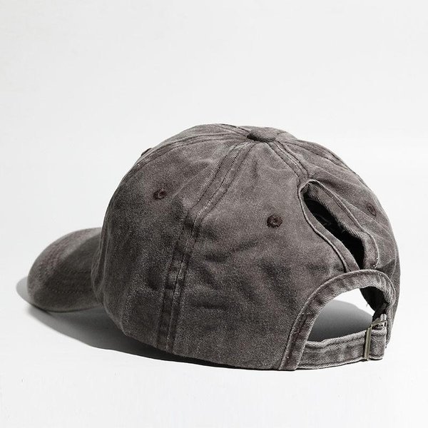 Gorra De BéIsbol Para Mujer Con DiseñO Para Coleta, Adecuada Para Deportes Al Aire Libre, Correr Y ProteccióN Solar (Coffee,Adjustable) Café-image