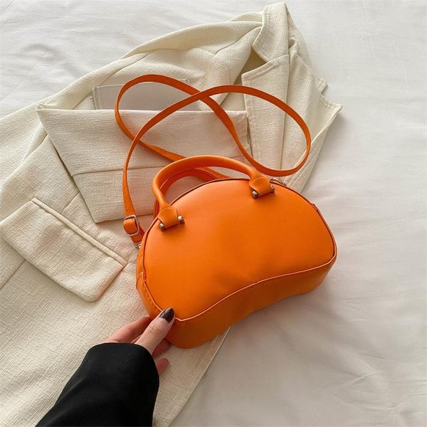 VersióN Coreana De Bolso De Boliche De Mano Para Mujer Nueva Moda Bolso Cuadrado PequeñO Color Caramelo Moderno Bolso Bandolera De Un Hombro Trendy Gray-image