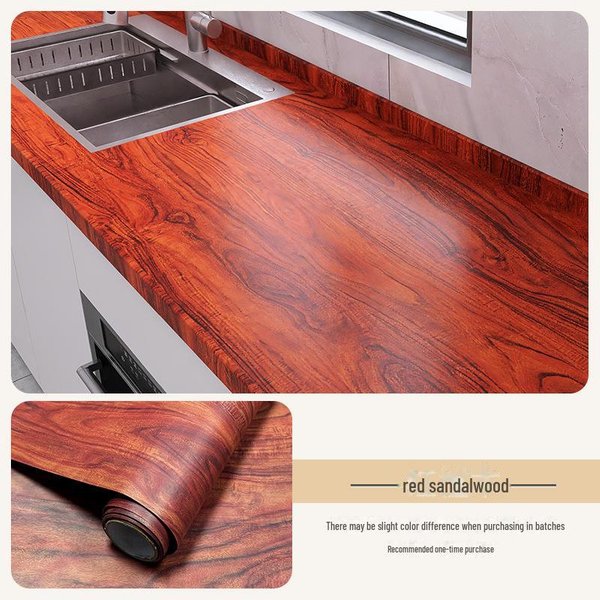 Wodoodporne Naklejki Na Kuchenkę Z Fakturą Drewna: Olejoodporna, Odporna Na CiepłO, Samoprzylepna Tapeta Do Kuchni. 40CM*1 Meter-image