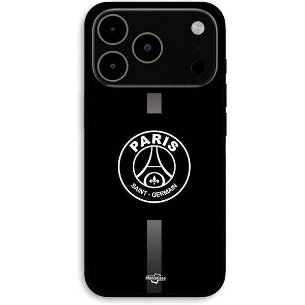 Funda Para Iphone 17 Pro Logo PSG Jordan Gris Fondo Negro Maniacase Negro-image