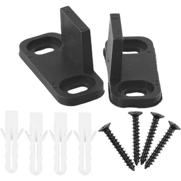 2 GuíAs De Suelo Para Puerta De Granero Con Rodillo De Soporte Ajustable Para La Parte Inferior De La Puerta Corrediza.-image