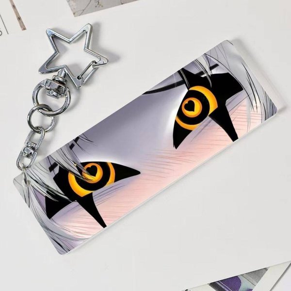 Juego The Freak Circus Pierrot Llavero Cosplay Llavero Ojo AcríLico Llavero Accesorios Para Bolsos Adorno DecoracióN Accesorios Beige-image