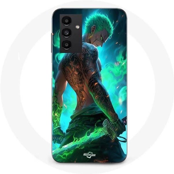 Funda Para Samsung Galaxy A14 4G One Piece Zoro 3D Manga Anime Fanart-image