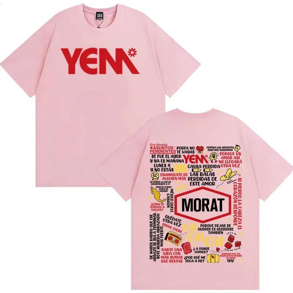 Camiseta Estampada Morat Asuntos Pendientes Yem Para Hombre Y Mujer Harajuku Hip Hop Vintage Camisetas De AlgodóN Casual De Manga Corta 4XL-image