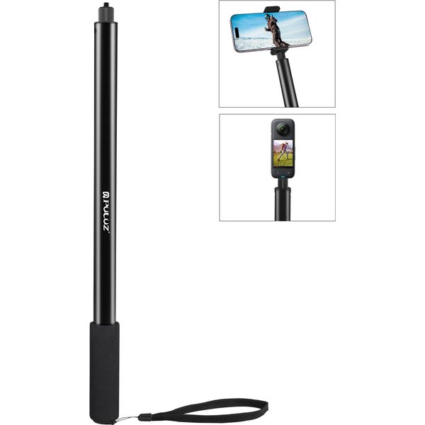 Puluz PU641B 2 Metros/78,7 Pulgadas PortáTil Selfie Stick TelescóPico Selfie Stand AleacióN De Aluminio 5 200Cm-image