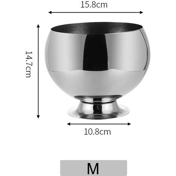 Cubitera De Hielo De Acero Inoxidable Estilo NóRdico KTV Bar Cubitera Para Vino Cerveza Con Base Restaurante Fiesta Fabricador De Hielo Cubitera Para Cerveza-image