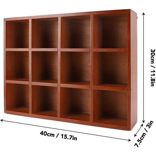 Estantes Ajustables Organizador De Almacenamiento Para Mesa Madera Maciza Estante De Pared Estante Flotante Oficina-image