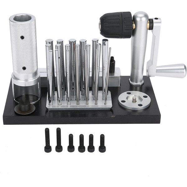 MáQuina Para Hacer Anillos De Salto Manuales De Acero Inoxidable, Herramienta De JoyeríA Con 20 Mandriles.-image