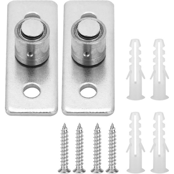 2 Piezas Acero Inoxidable Rodillo Puerta Granero GuíA De Piso Accesorios Herraje Puerta Corredera-image