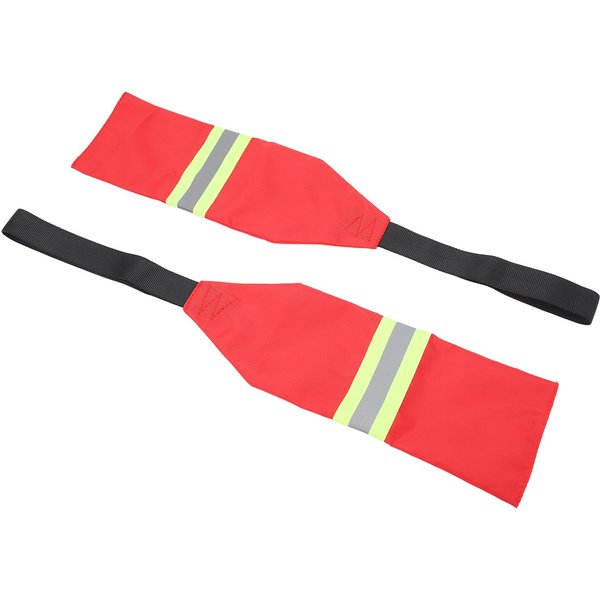2 Piezas Bandera De Advertencia De Viaje Para Kayak Tela Oxford Kayak Plegable Bandera Roja De Seguridad Para Kayak-image