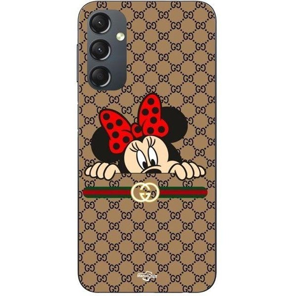 Etui Na Telefon - Maniacase - Samsung Galaxy A14 - Silikon Tpu - Czarne - Minnie Gucci Czarny-image