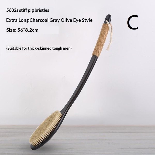 56Cm/43Cm Myjka Do PlecóW Pod Prysznic Z Zakrzywionym DłUgim Uchwytem, Szczotka Do CiałA Do UżYtku Na Mokro I Na Sucho, NarzęDzie Do Mycia PlecóW Dla MężCzyzn I Kobiet C-image
