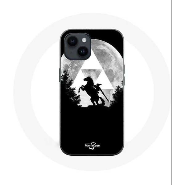 Funda - Maniacase - Iphone 14 - Zelda Luna - Flexible - Negra-image