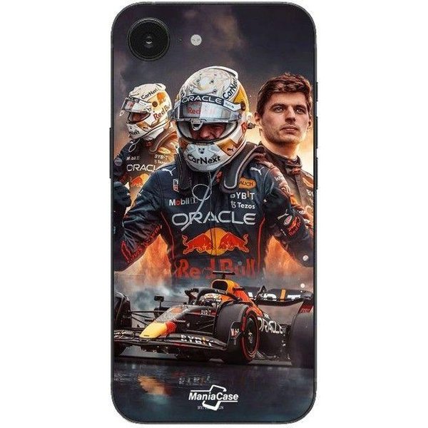 Funda Maniacase Para Iphone 16E Max Verstappen F1 Fondo De Pantalla ArtíStico Negro-image